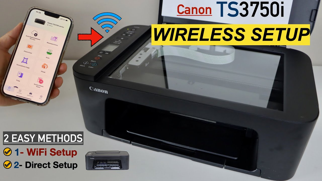 Настройка Canon TS3750i по WiFi, настройка Wireless Direct (2 метода беспроводного подключения), ...