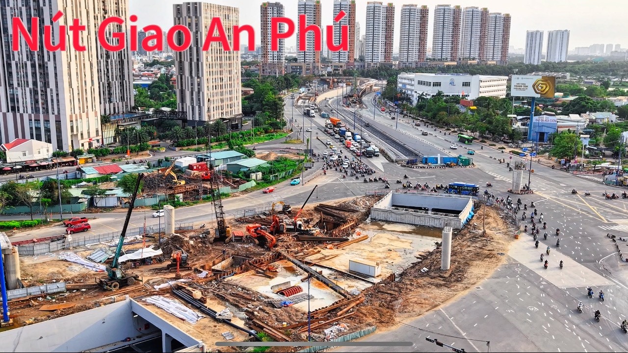 Nút Giao An Phú- TPHCM- Cầu N3 Bơm Bêtông.