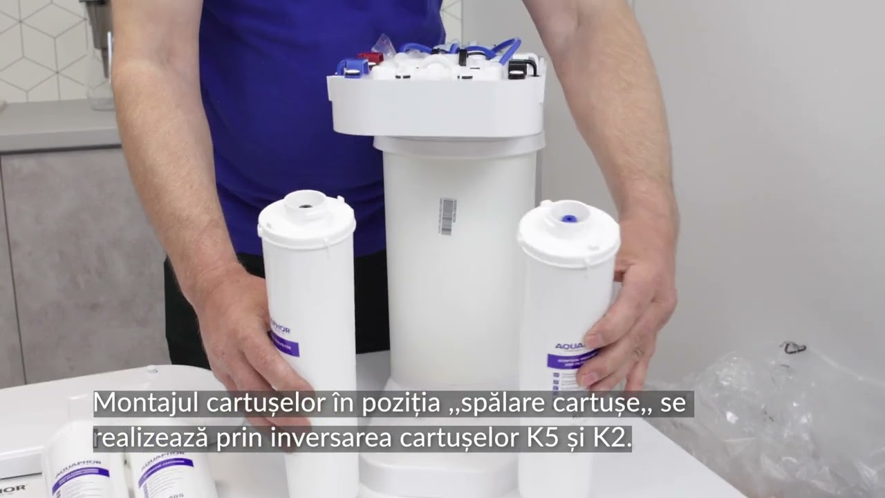 Cum se instalează un sistem de osmoză inversă Aquaphor RO-101S Morion
