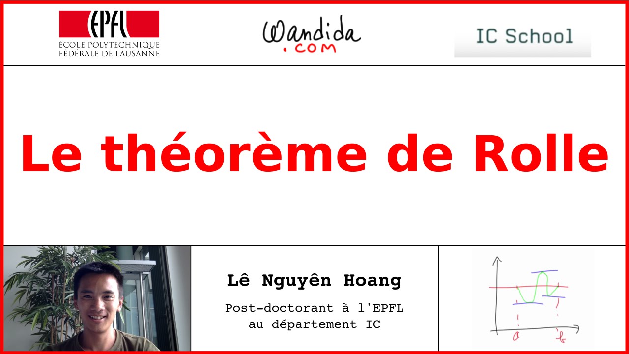 Le théorème de Rolle | Lê Nguyên Hoang