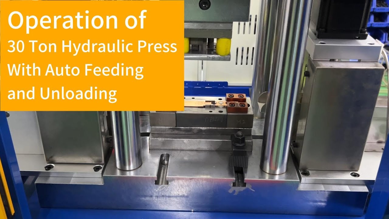 Operation of 30T Automatic Coin Minting Press with Auto Feeding and Unloading
