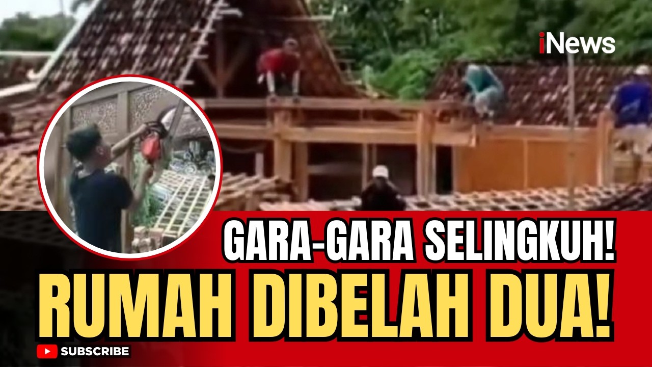 Heboh di Grobogan! Gara-Gara istri Selingkuh, Suami Nekat Belah Rumah Jadi Dua
