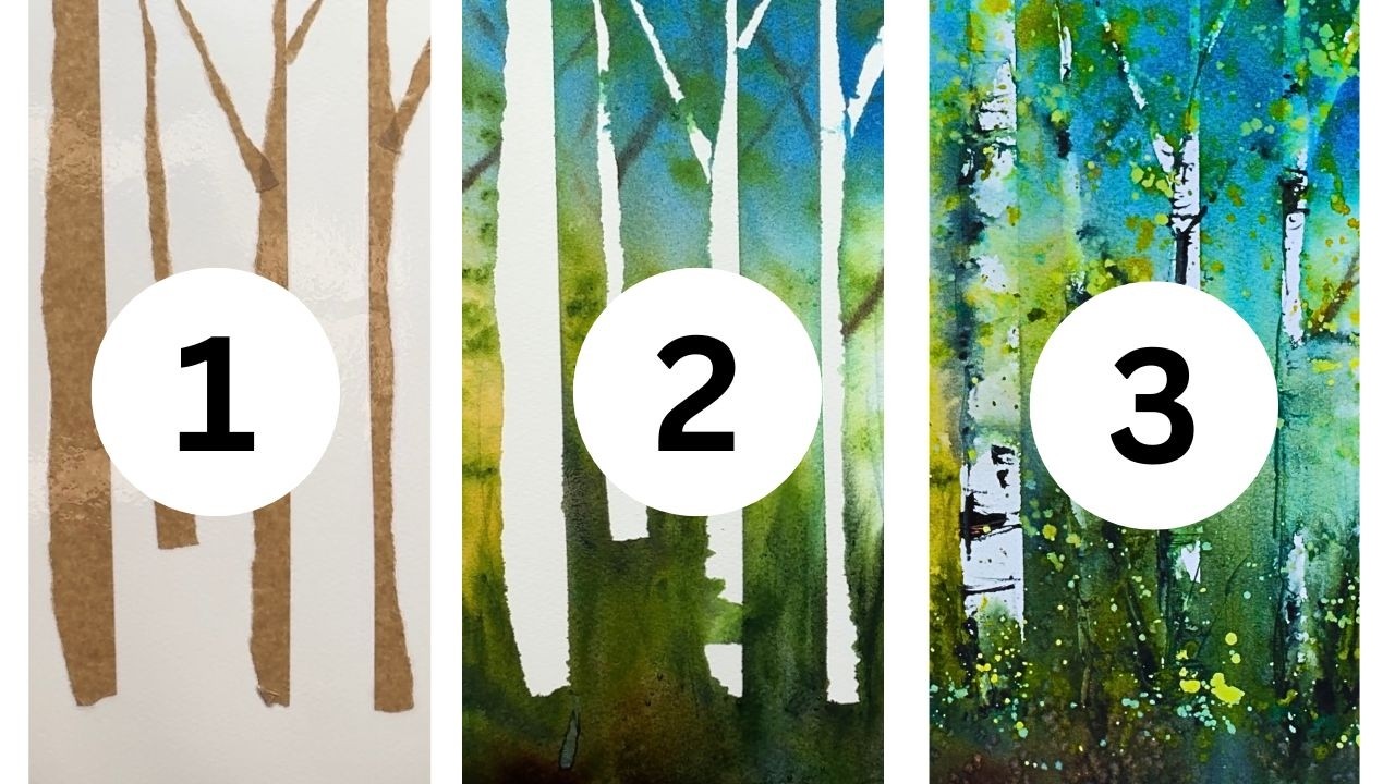 Genius Hack To Paint Trees in Watercolor