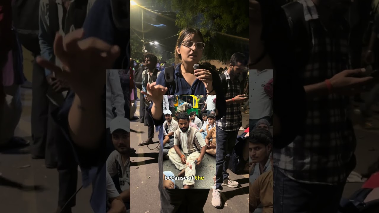 This was the aftermath of day long protest