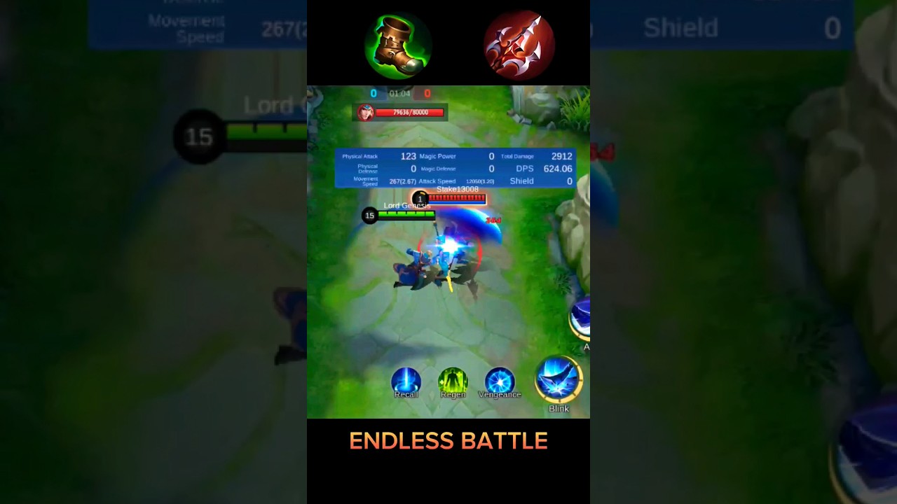Alucard MLBB Damage Endless Batlle vs Blade Of Despair 🗡⚔️
