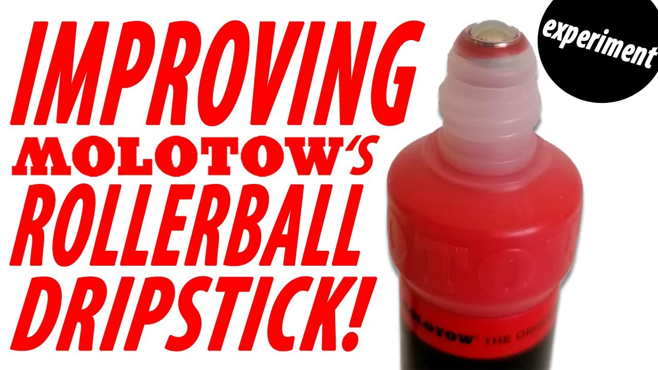 Improving The Molotow Rollerball Dripstick! | Is this the BEST WAY? FORMULA EXPERIMENT!