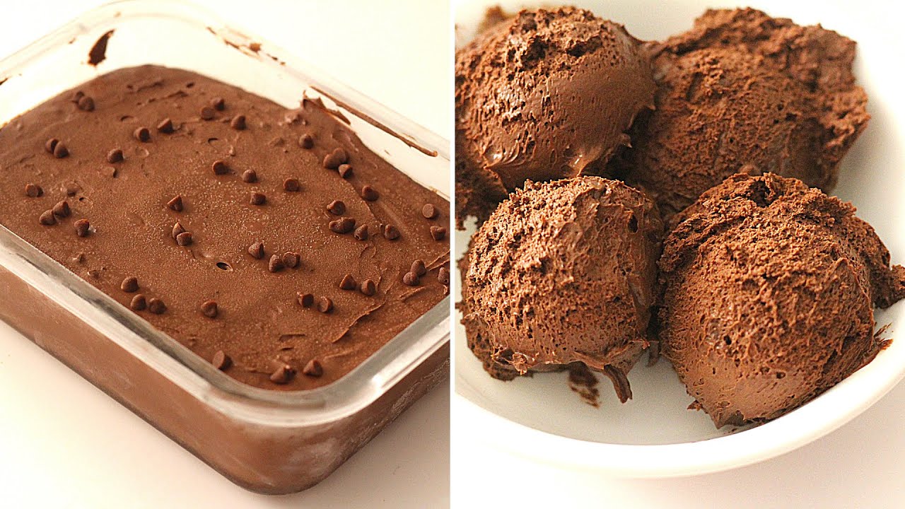 Double Chocolate Ice Cream Recipe | Super Chocolatey Easy Homemade Chocolate Ice Cream Recipe