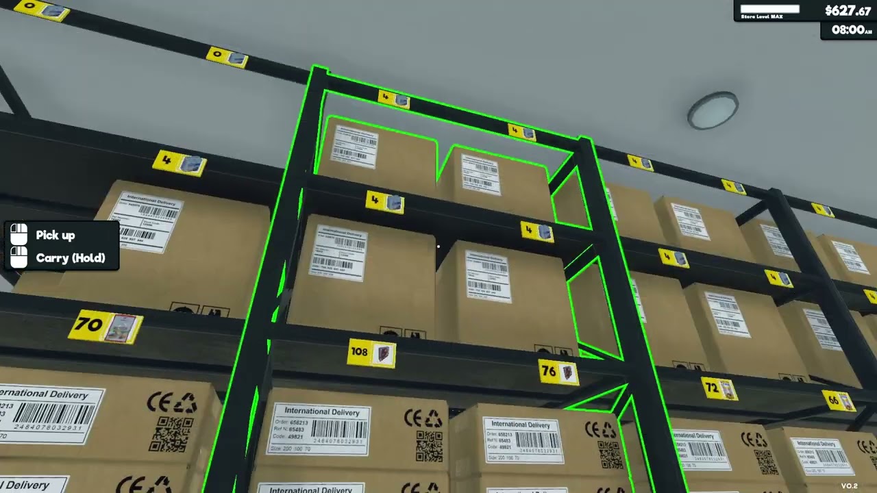 Best Storage Room Layout for All Items in Supermarket Simulator