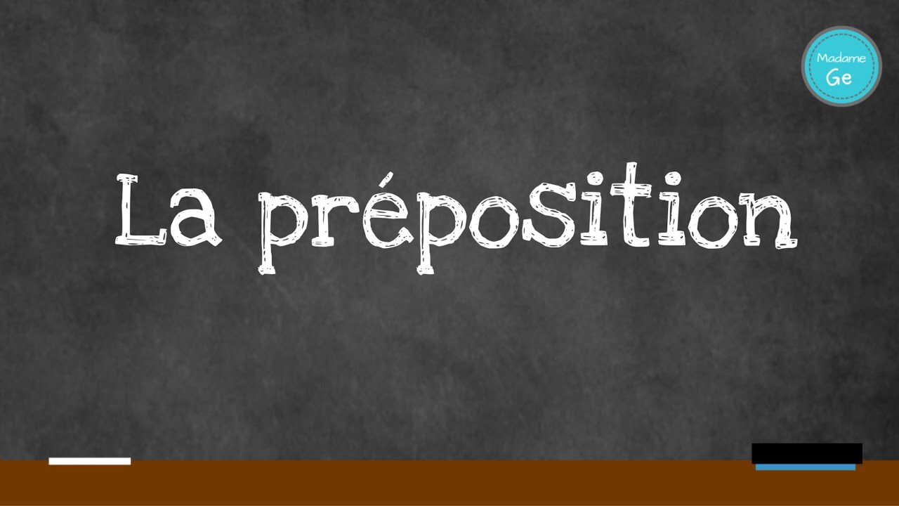 La préposition
