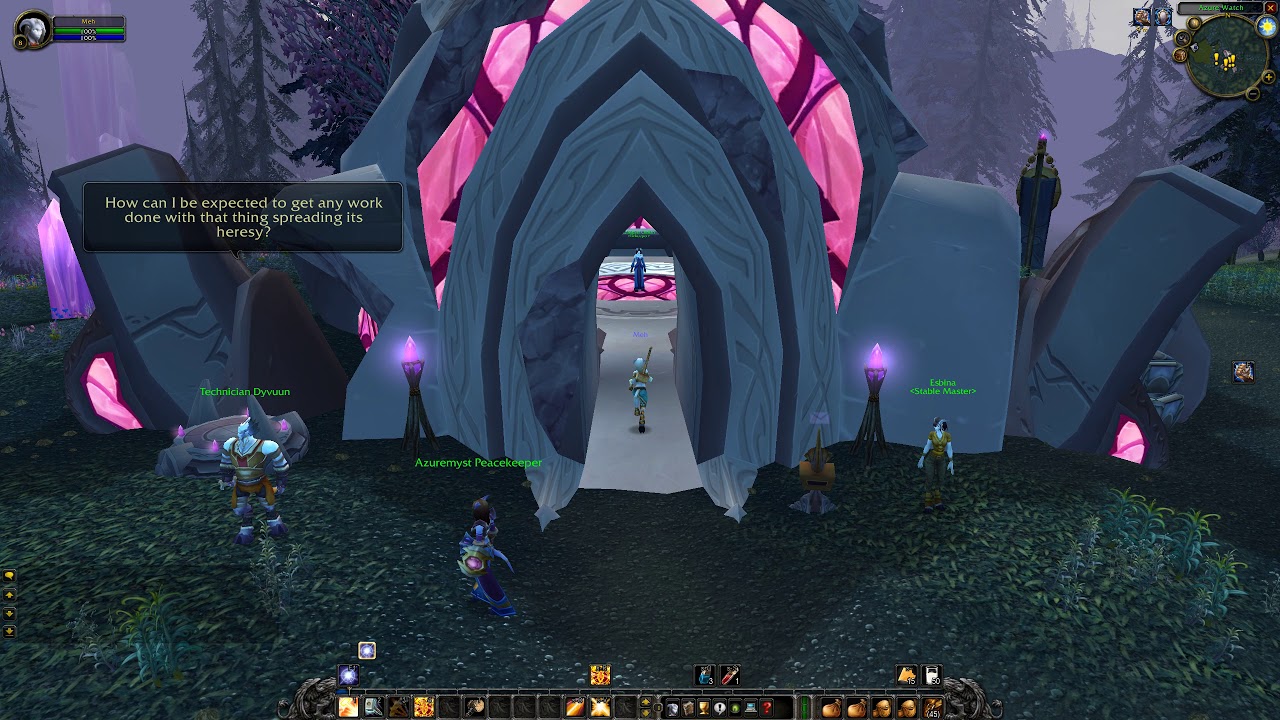 Azure Watch Paladin Trainer Location, WoW TBC