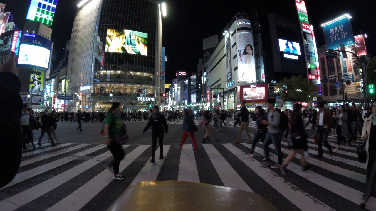Shibuya Crossing, Tokyo - April 2017 [4K]