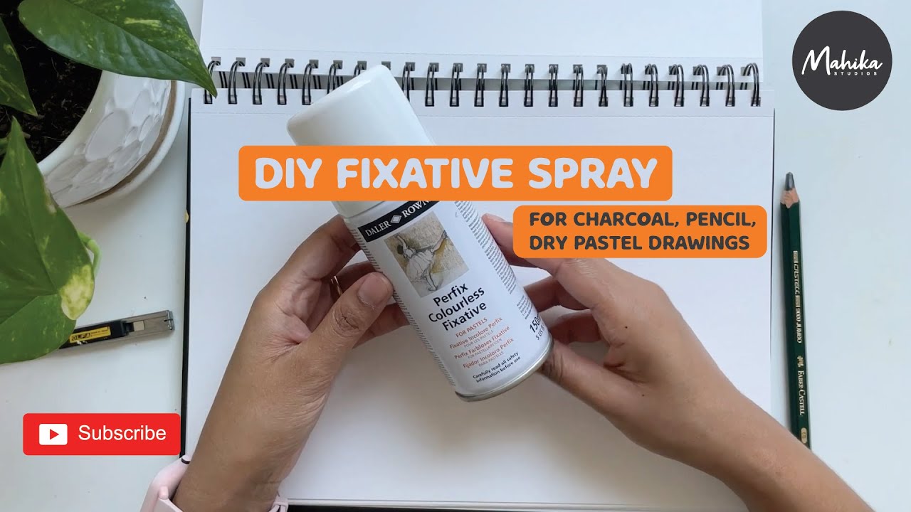ART DIY: Make you own fixative spray(for charcoal, pencils, pastels)