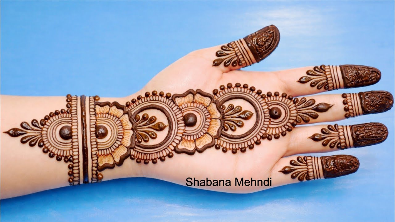 Easy Stylish Mehndi design front hand | Simple mehndi designs | mehandi design | mehandi ka design 