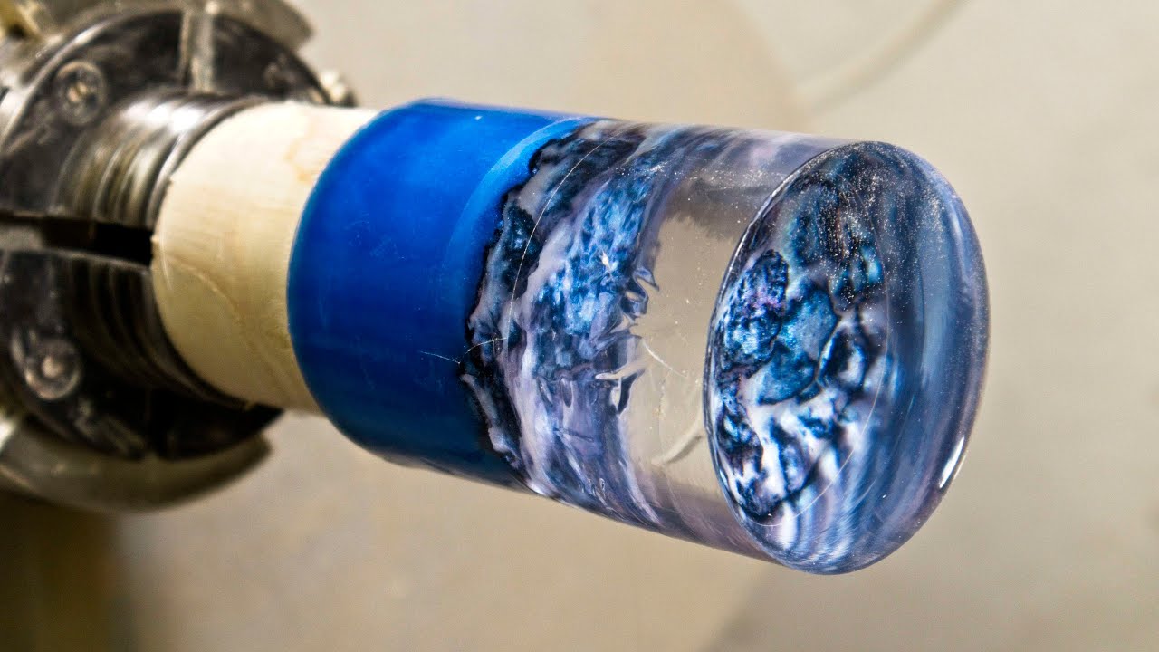 Woodturning - Glacier Easter Egg