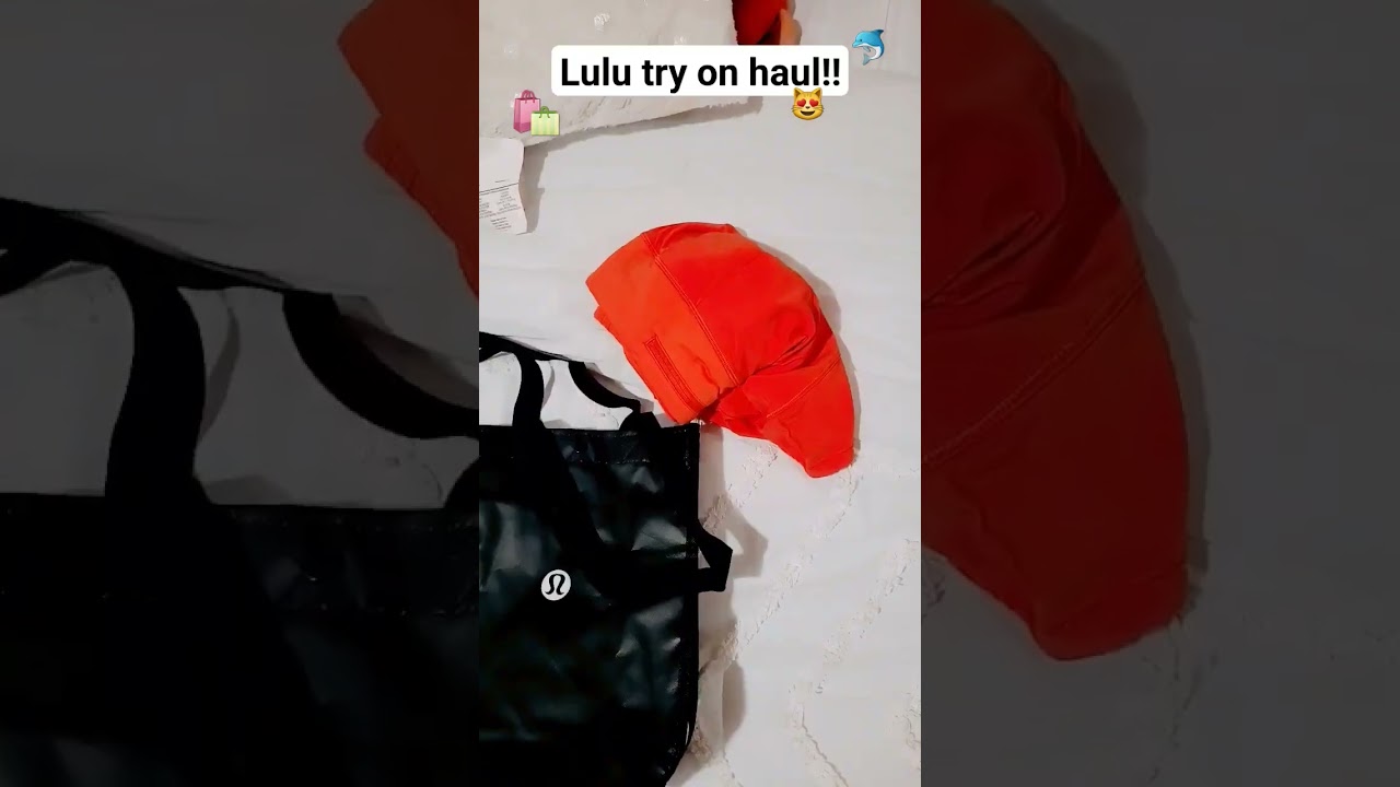 the color is more coral, but it looks orange!🍊 #preppy #lululemon #tryon 🫶🩷