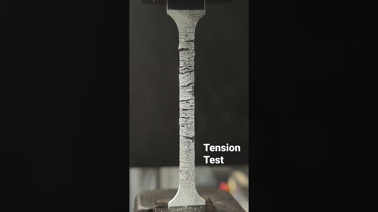 Tension Test of Metal #hydraulicpress #testing #experiment #science #metallurgy #materials