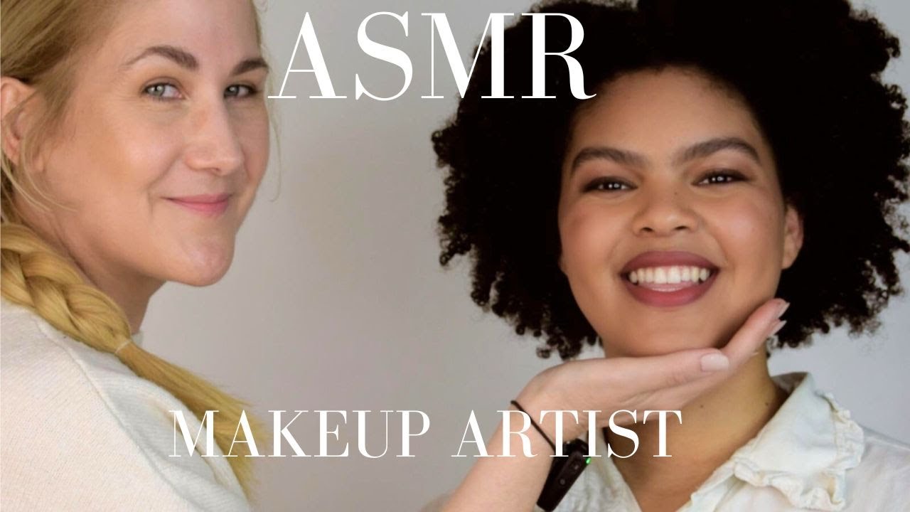 ASMR makeup artist does detailed sultry makeup (Rhianna inspo) ⭐