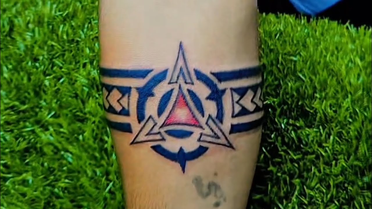 Triangle 🔺️ Band Design Tattoo (Vinay Tattoo Art 89050 95620 #kheda 📌) blog youtube 