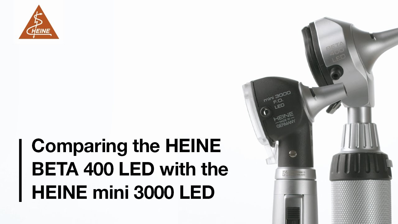 Comparing the HEINE BETA 400 LED F.O. otoscope and the mini 3000 LED F.O. otoscope