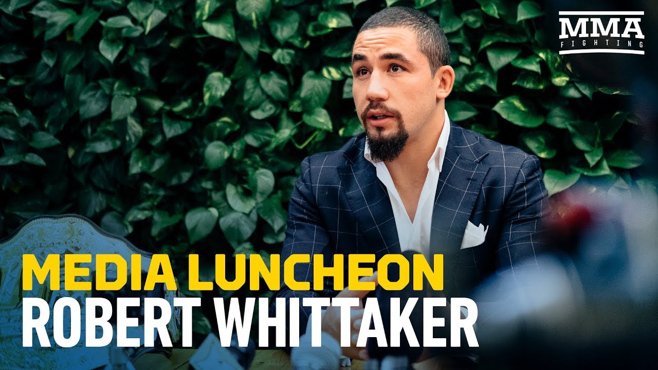 Robert Whittaker TUF 28 Media Lunch Scrum - MMA Fighting