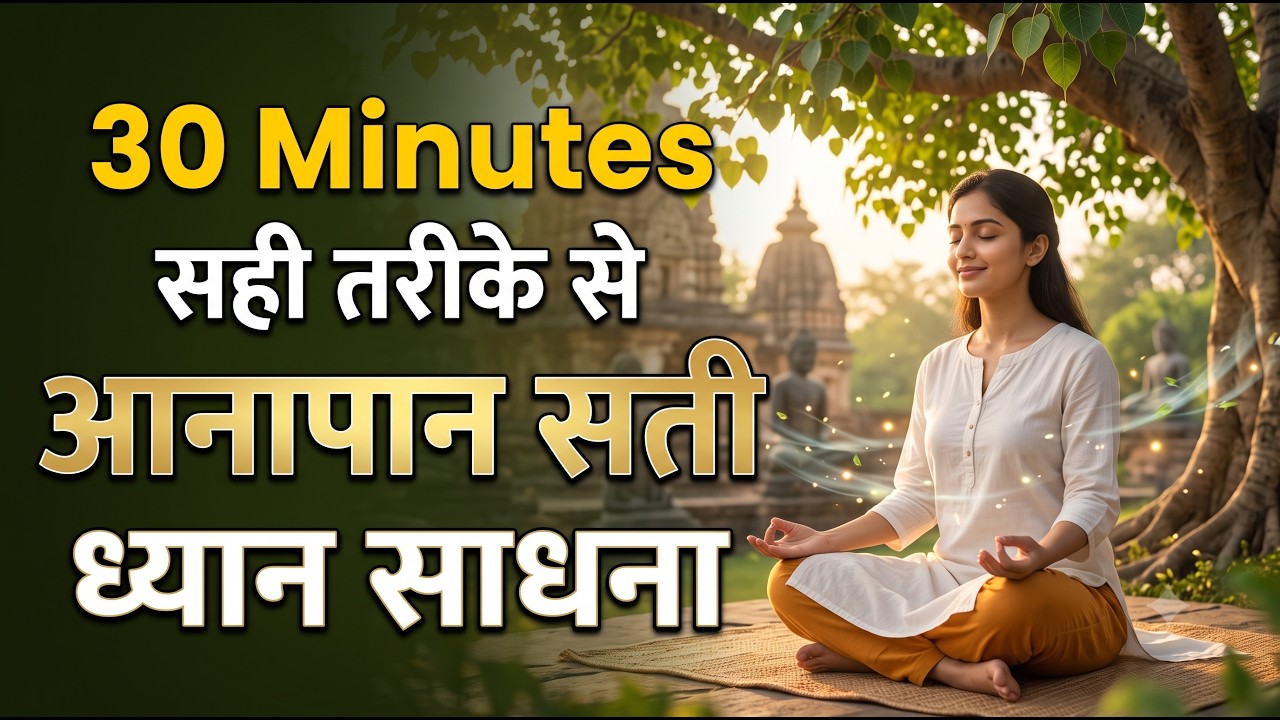 30 minutes | सही तरीके से।आनापान सती ध्यान साधना | Buddhist meditation | Bhante Gunanand #meditation