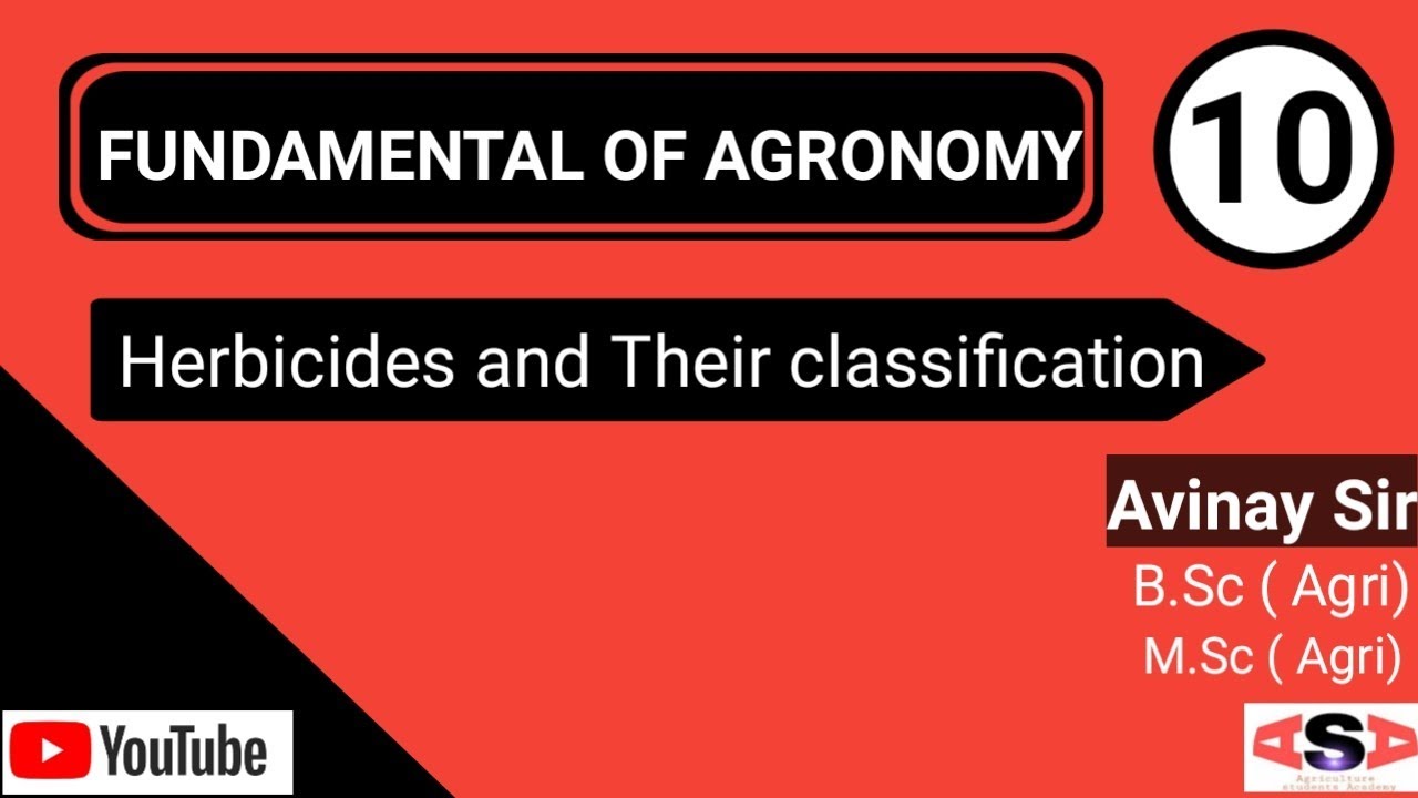 Herbicides and their classification