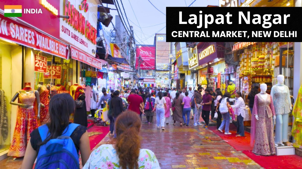 Walking in India - Lajpat Nagar Market Delhi | Lajpat Nagar Central Market, New Delhi, India 🇮🇳