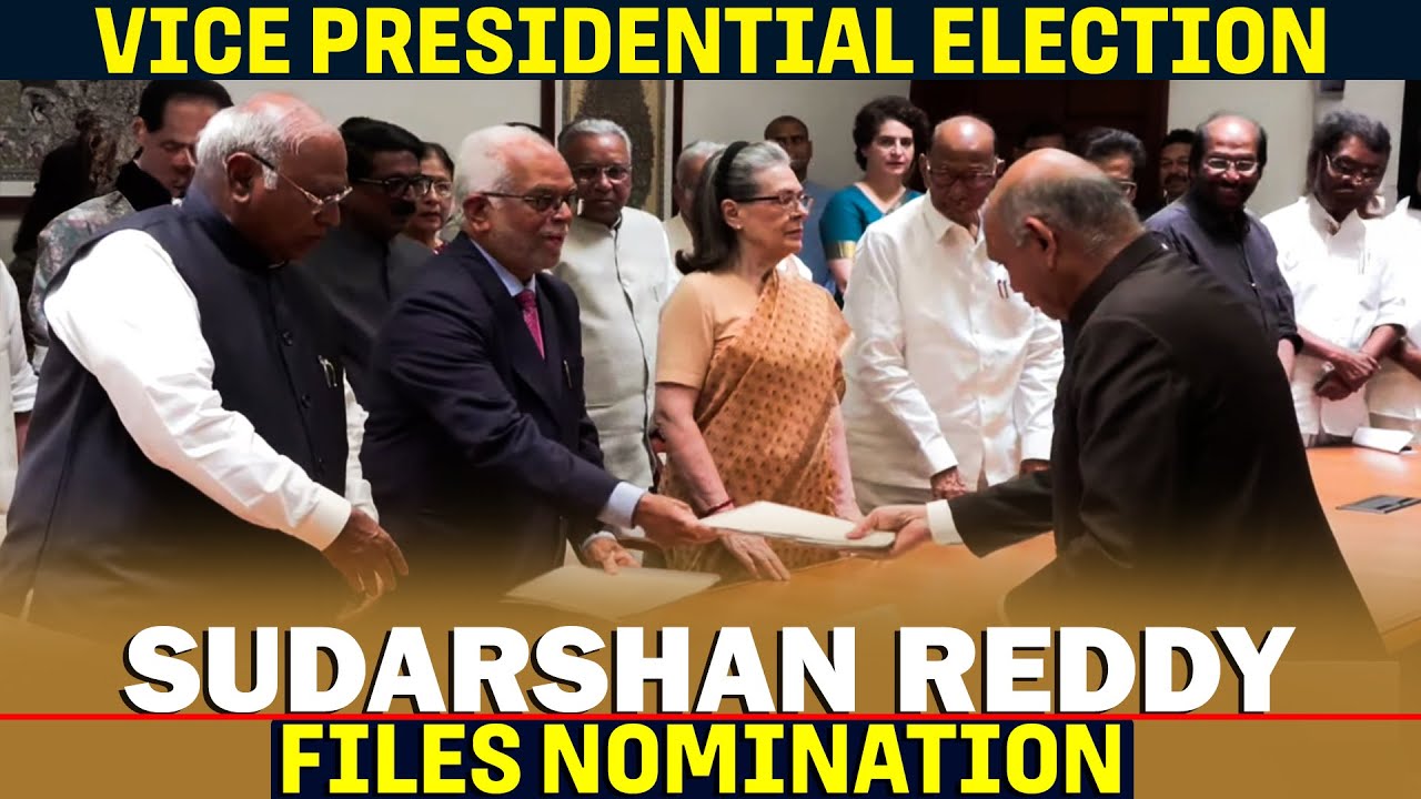 INDIA Bloc Vice Presidential candidate Sudarshan Reddy files Nomination | Parliament | Delhi