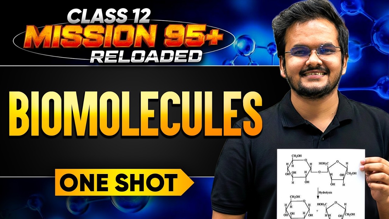 Biomolecules Class 12 One Shot Chemistry🔥Mission 95+ | Infinity learn | Shikhar Sir #infinitylearn