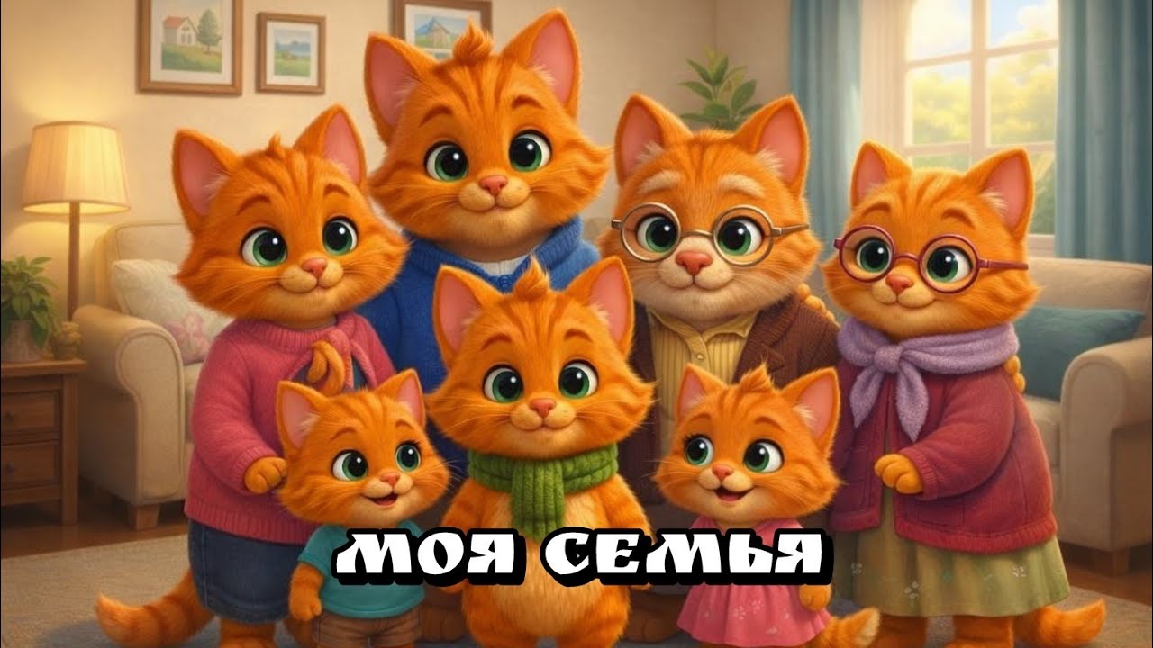 Моя семья 👨‍👩‍👧 детская песенка