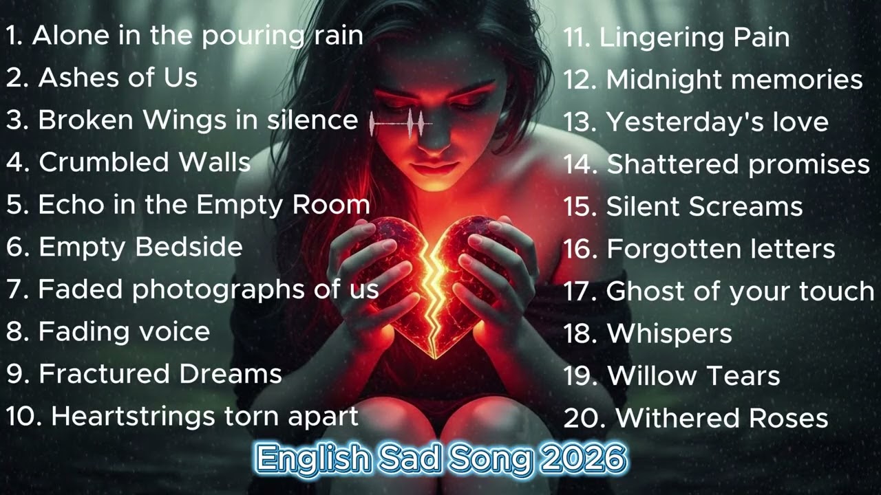 Beautiful Sad Vibes Song Playlist💔😭 Emotional Pop Ballads | English Pop for Midnight Melancholy🎶