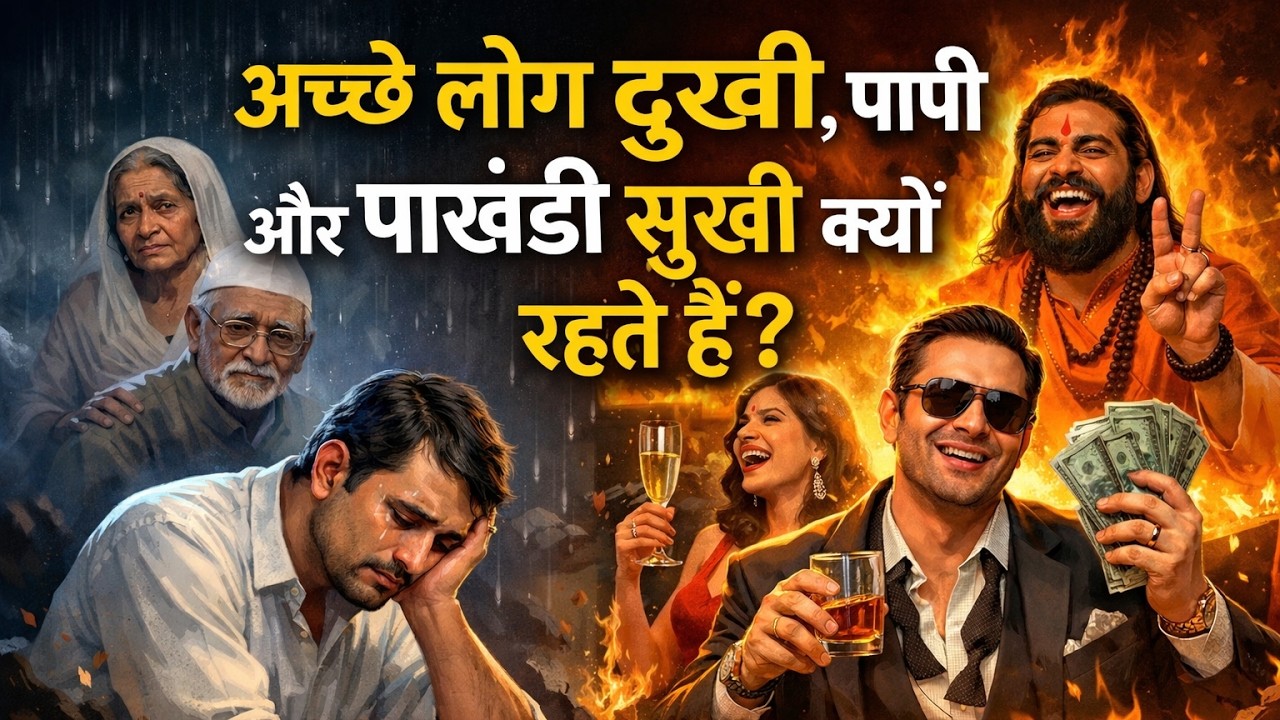 अच्छे लोग दुःखी और पापी-पाखंडी लोग सुखी क्यों रहते हैं? | जीवन का कड़वा सत्य