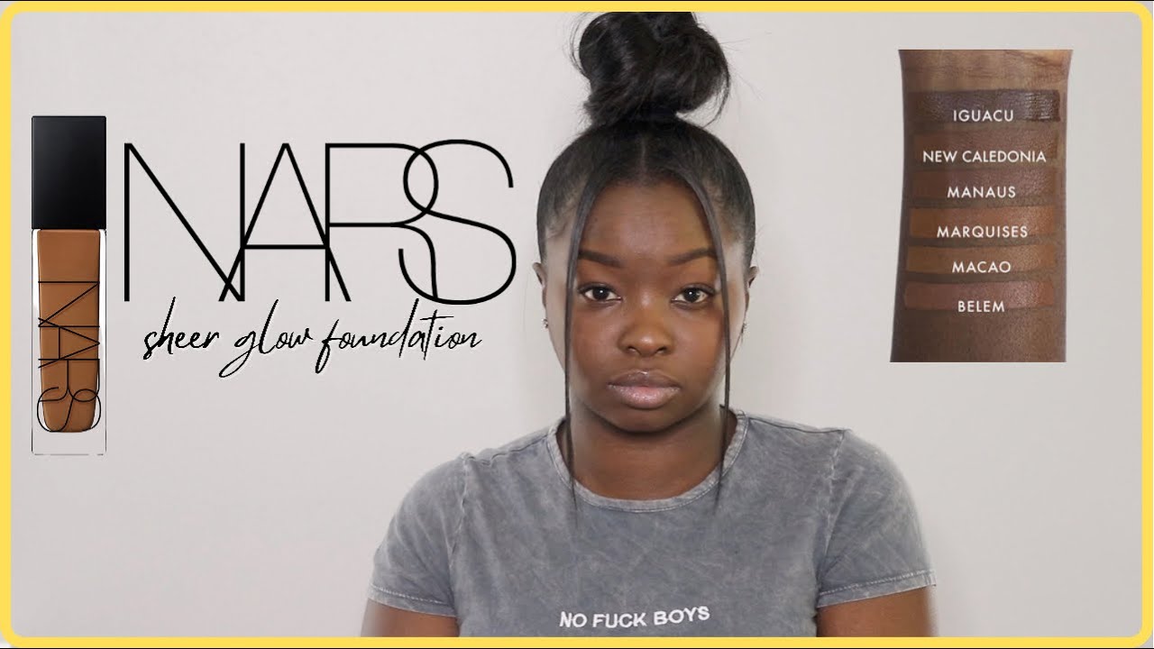 REVIEW - NARS SHEER GLOW FOUNDATION FOR BLACK WOMEN - EVERYDAY MAKEUP TUTORIAL