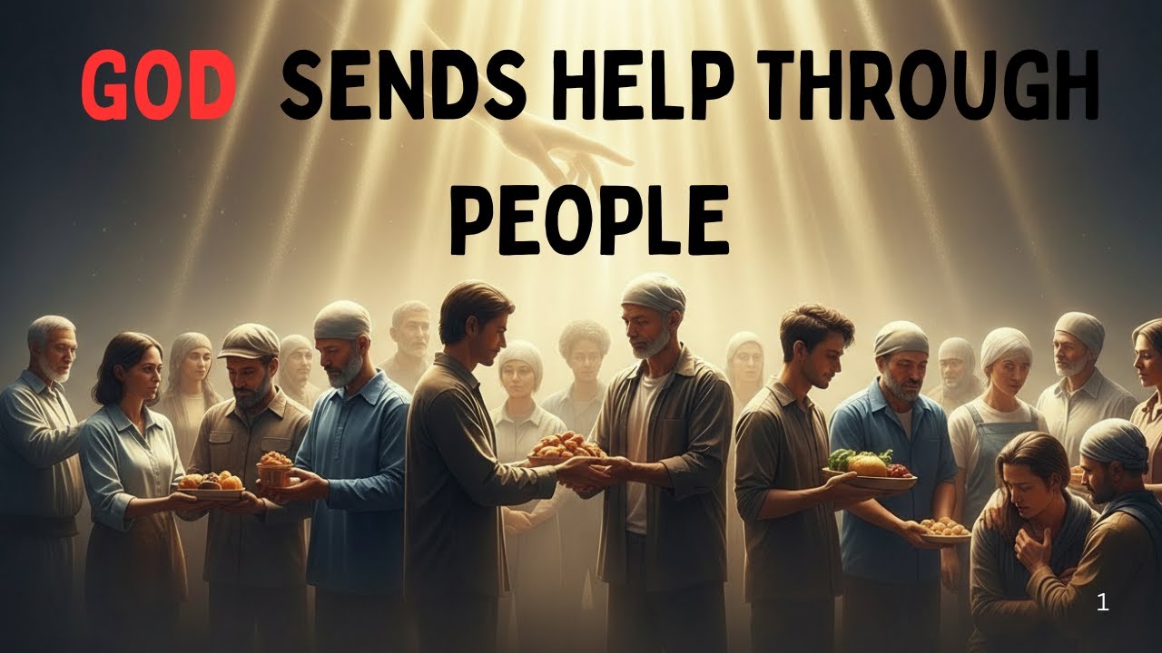 GOD SENDS HELP THROUGH PEOPLE