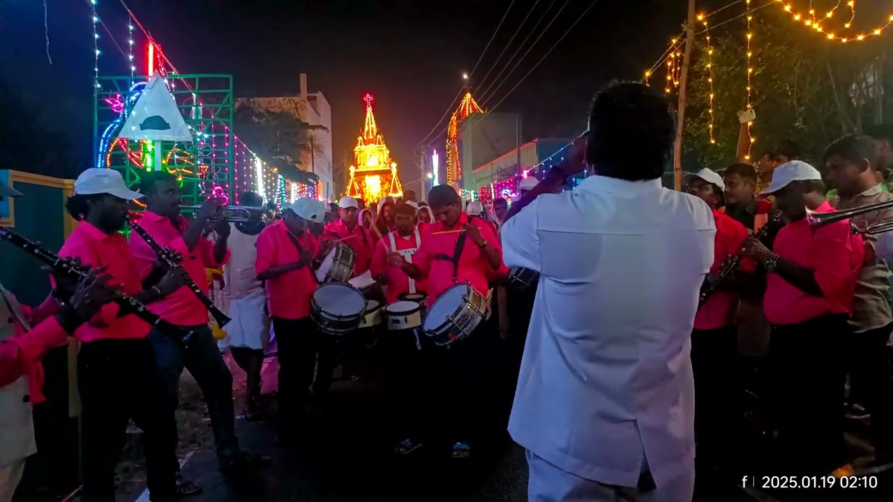 T.Sindalai cherry.புனித அந்தோணியாரின் 107 ஆம் ஆண்டு தேர் திருவிழா.முத்துமணி மாலை பாடல்
