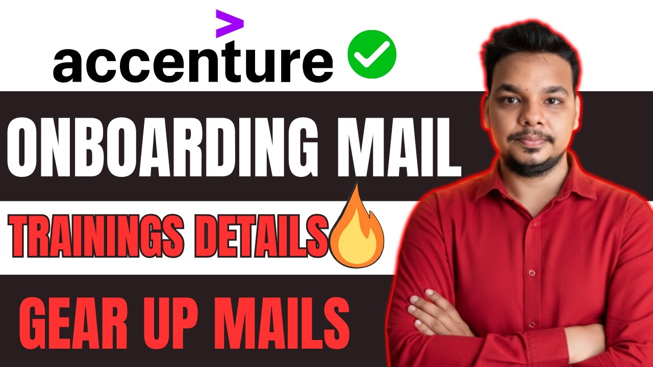 Accenture Onboarding , Gear Up Mail | Accenture Trainings & Eary Onboarding Details 2026