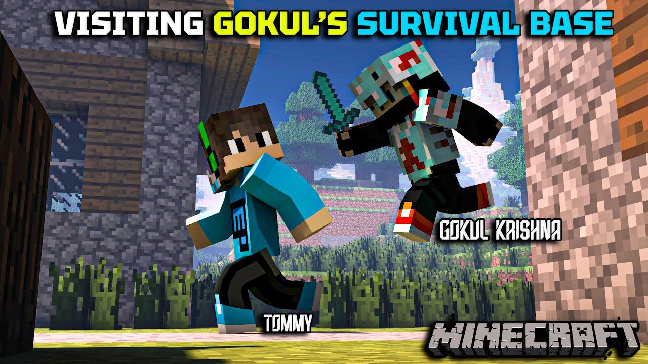 നീ പൊന്നപ്പൻ അല്ലടാ തങ്കപ്പനാ | Visiting@GokulKrishnaVlogs Minecraft Survival Base