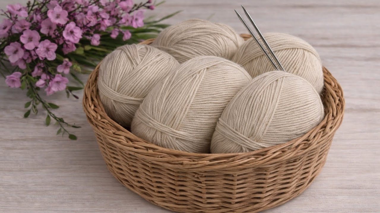 Kolay İki Şiş Örgü Yelek Model Desen 🌸#crochet #knitting #diy #handmade 