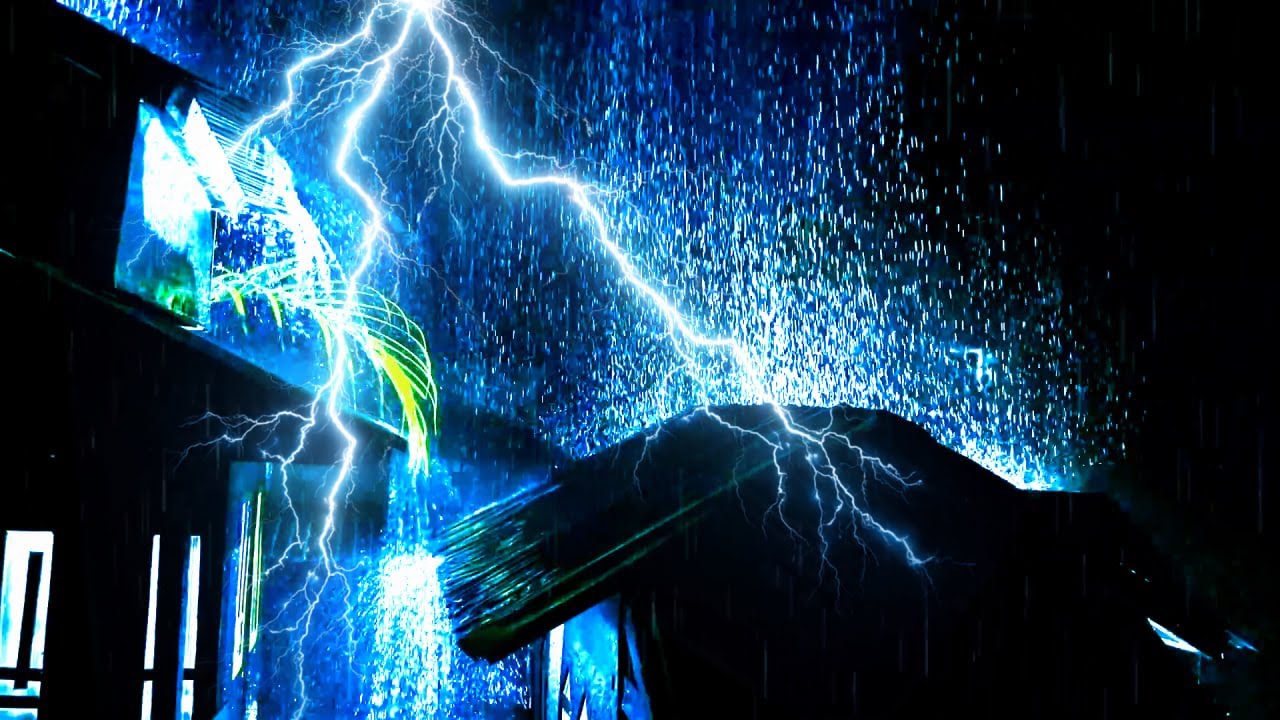 Heavy Rain & Thunder Sounds Live Stream – Deep Sleep, Insomnia Relief, Relaxation & Calm Night #73