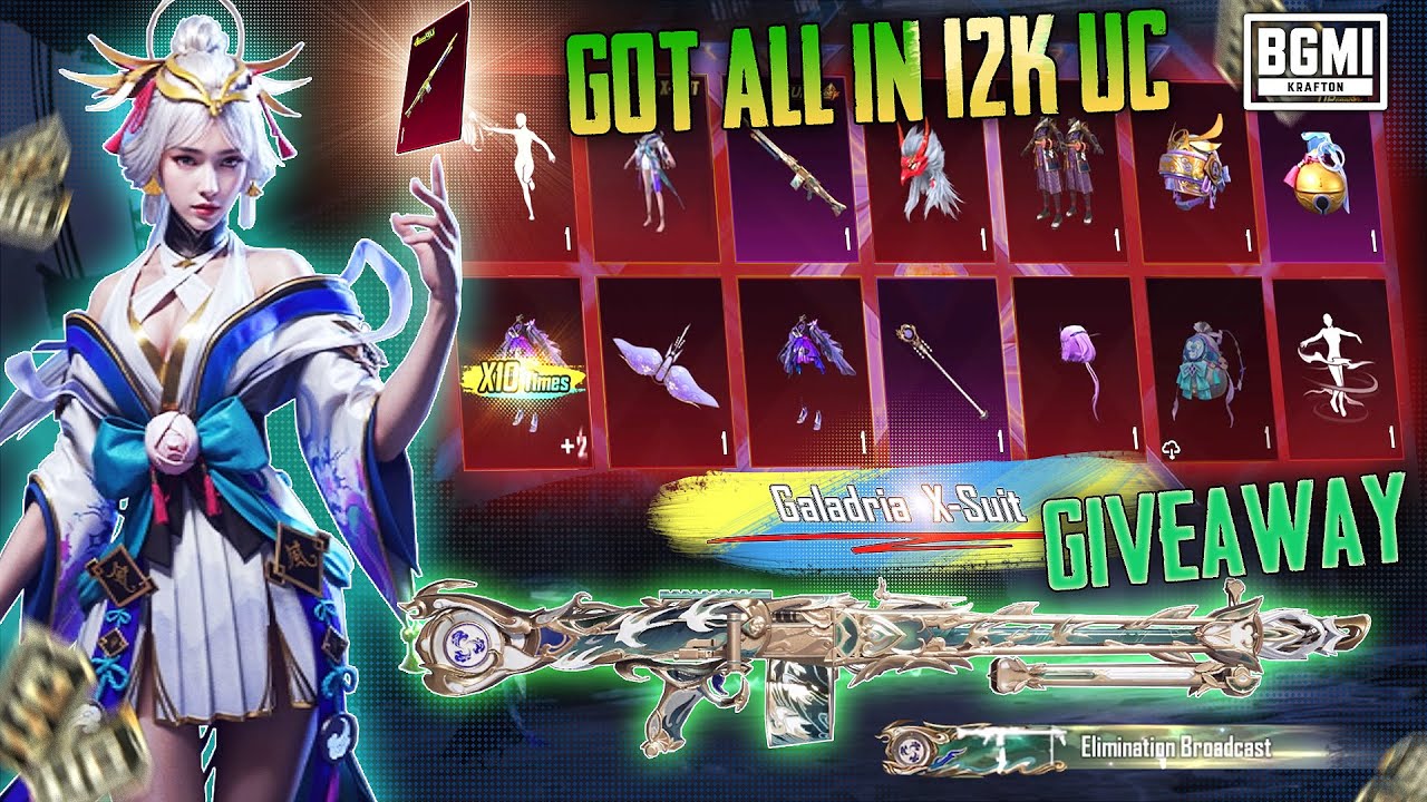 FREE X SUIT GIVEAWAY | GALADRIA X SUIT CRATE OPENING | Luckiest X-Suit Crate Opening | BGMI