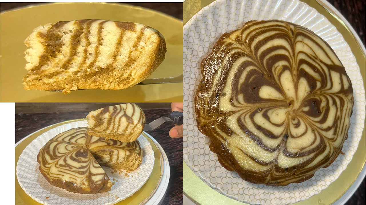 दुनिया का सबसे अच्छा और सबसे सस्ता केक वो भी कढ़ाई में|| soft and moist ￼marble cake #cookinghand 