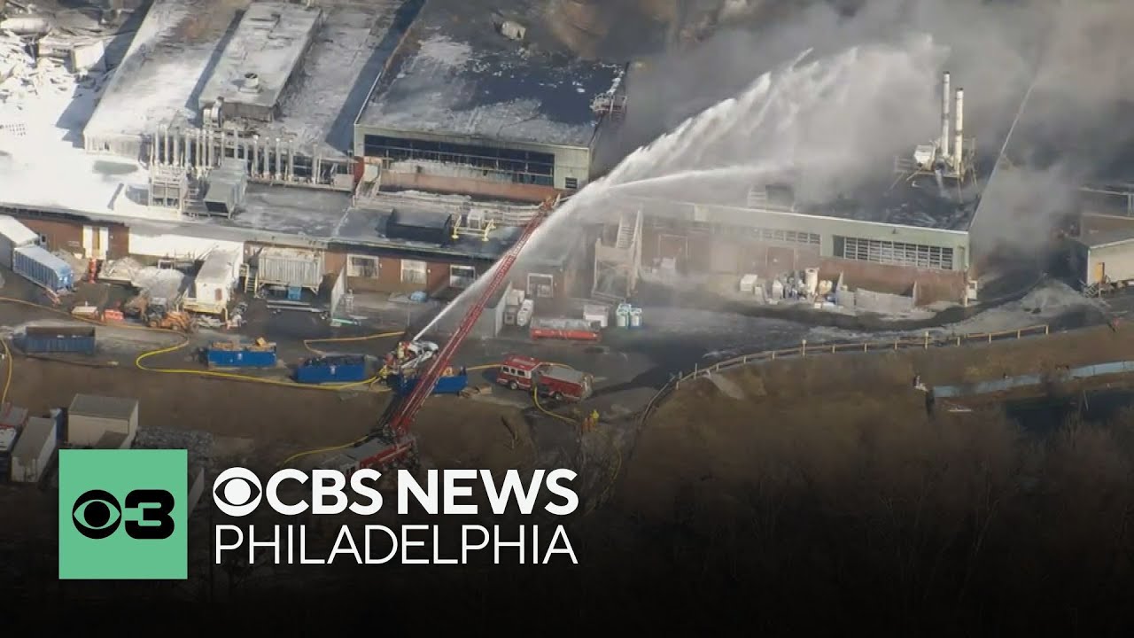 Fire continues to burn at SPS Technologies in Abington. Here's what we know so far.