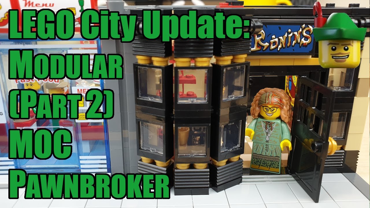 LEGO City Update - New Modular Part 2 - Pawnbroker MOC 🛍🏹