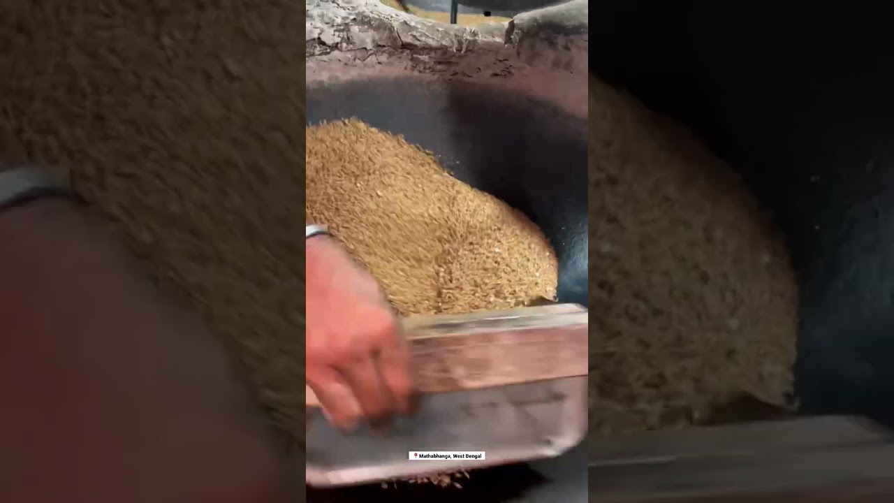 Rice Flakes (Poha) Making... #riceflakes #pohamachine