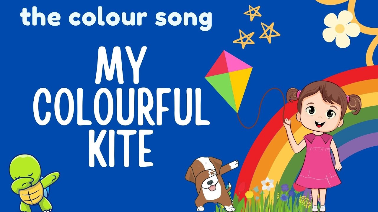 My Colorful Kite Song | Kite Song | Colour Kite Nursery Rhymes for Kids and Toddlers