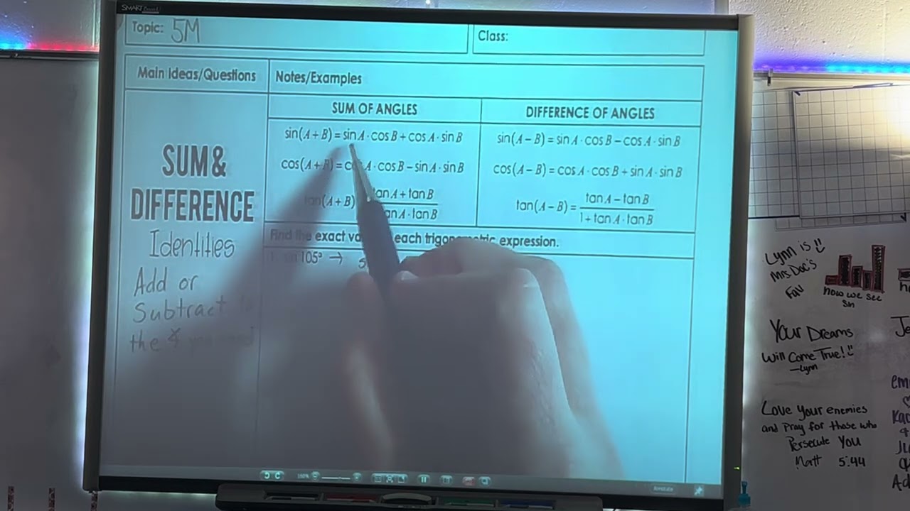 6-4 Sum & Diff Identities Part 1