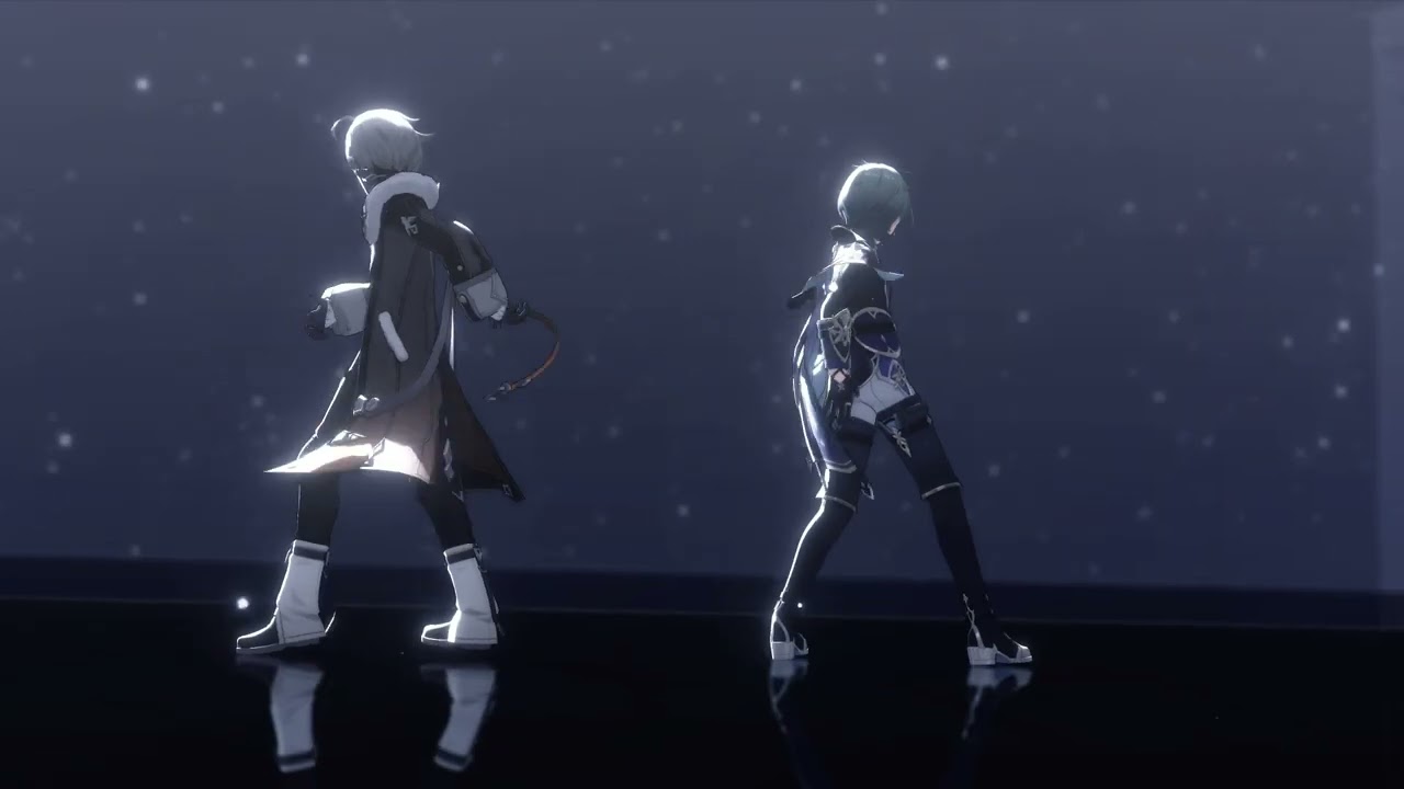 【原神MMD】葉洛亞&洛恩 - ワールズエンド・ダンスホール