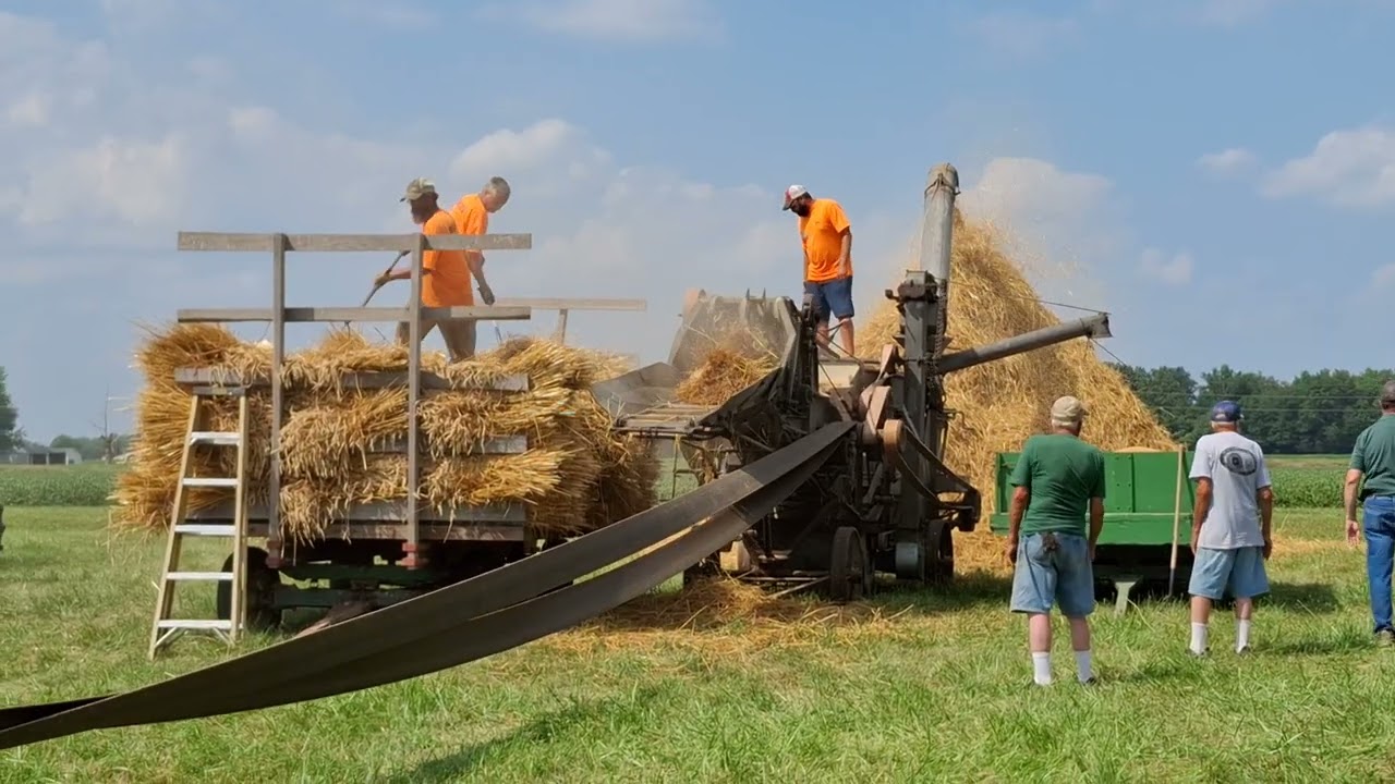 Wheat separator threshing machine Case SC Maumee Valley Threshers New Haven, Indiana 8.15.2025