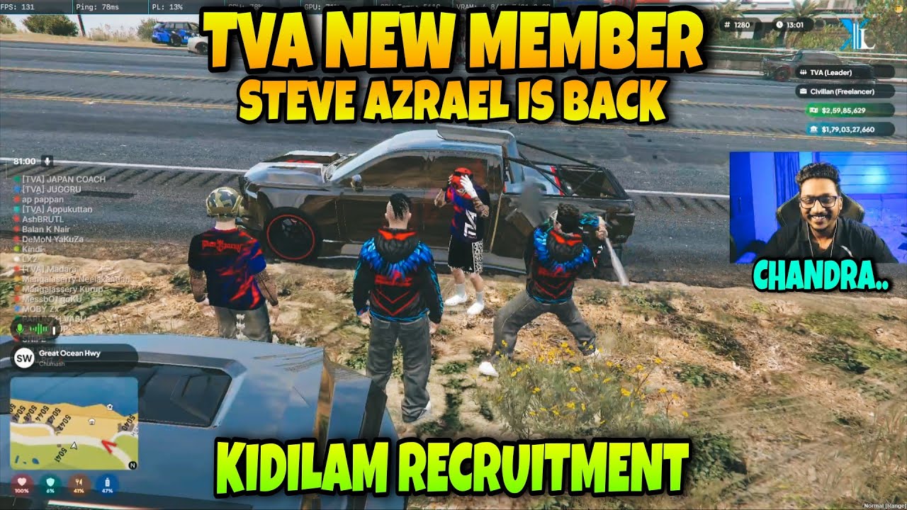 Tva Steve Azrael is Back 💀🔥 Come back Recruitment 😌 Chandra ന്റെ നടയടി 🤣 Funniest Moments 😂💯 