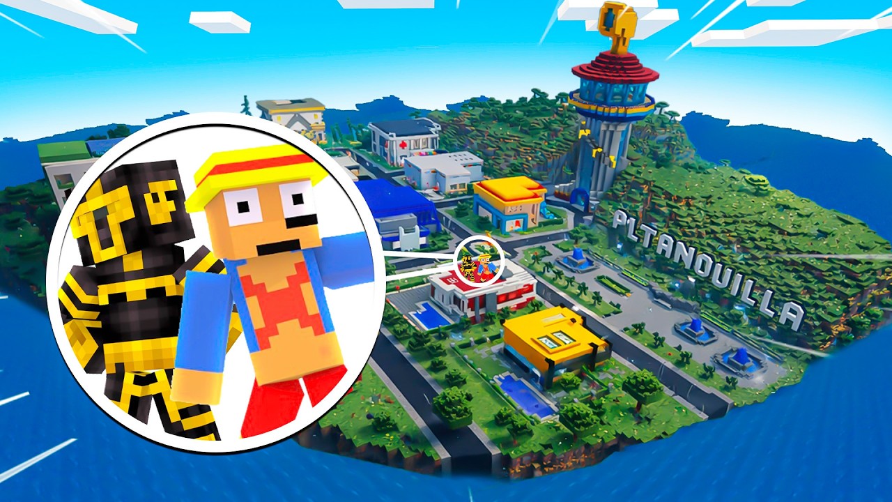 LA CIUDAD DE PLATANOVILLA APARECE RODEADA DE AGUA EN MINECRAFT 😱